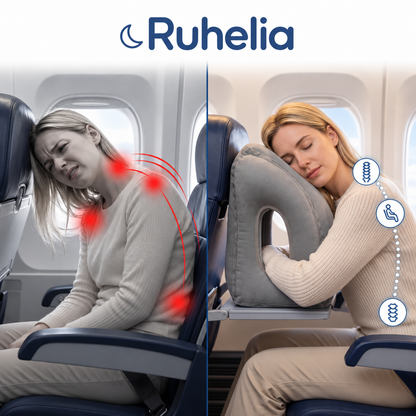 Almohada de viaje para avión y tren